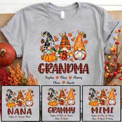 Lofaris Fall Gnome Thanksgiving Day Grandma Kids T - Shirt