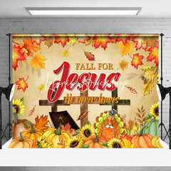 Lofaris Fall For Jesus He Never Leaves Backdrop Easter