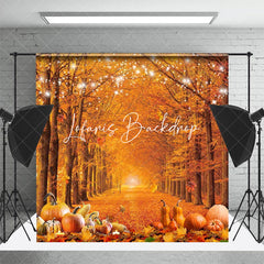 Lofaris Fall Maple Grove Bumper Harvest Thanksgiving Backdrop