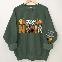 Lofaris Pumkin Fall Nana And Kids CTH01 Sweatshirt