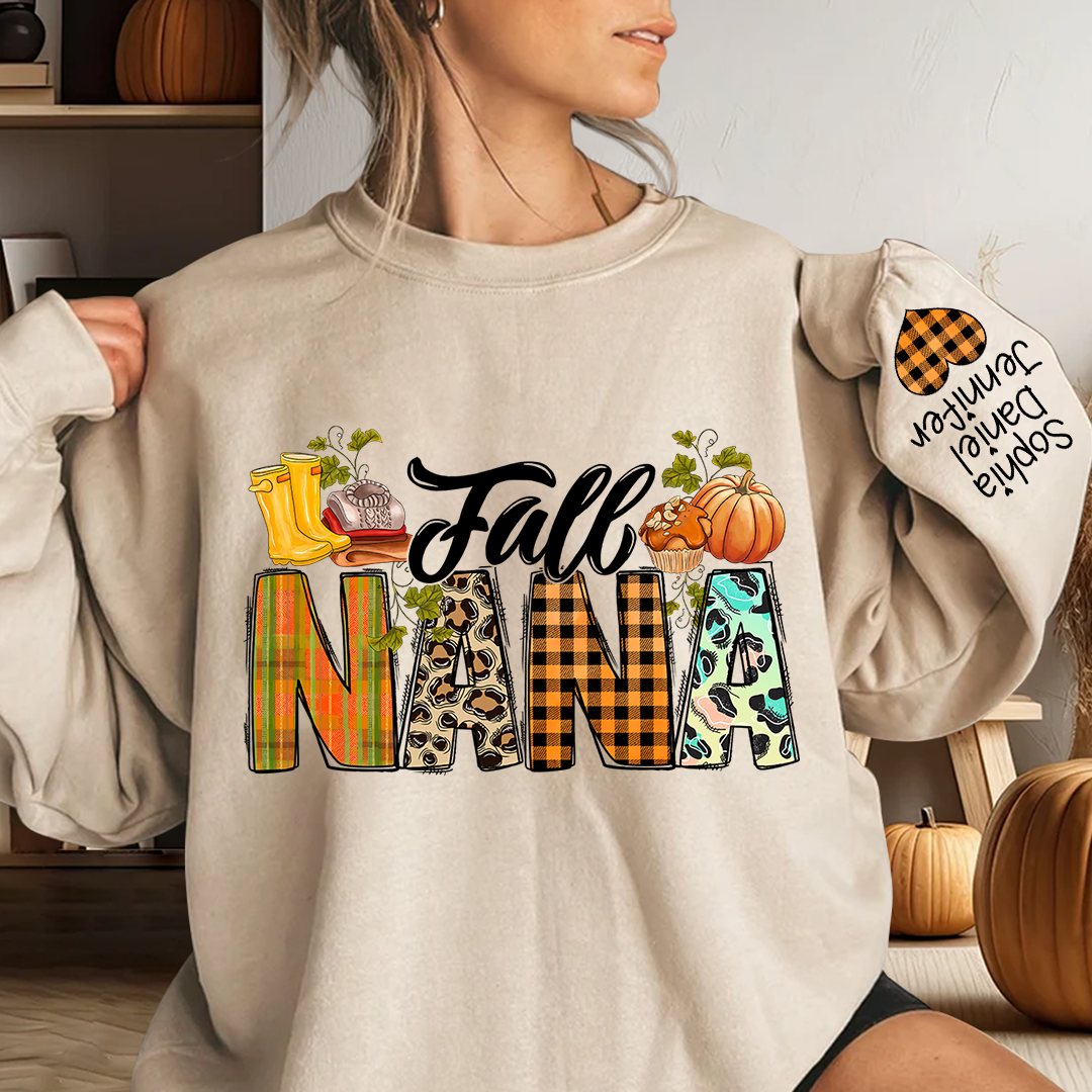 Lofaris Pumkin Fall Nana And Kids CTH01 Sweatshirt