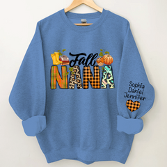 Lofaris Pumkin Fall Nana And Kids CTH01 Sweatshirt