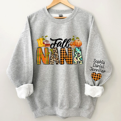 Lofaris Pumkin Fall Nana And Kids CTH01 Sweatshirt