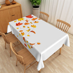 Lofaris Fall Thanksgiving Maple Leaves Washable Tablecloth