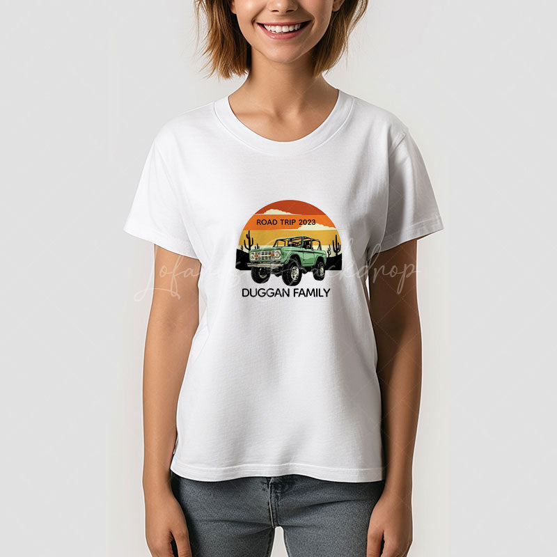 Lofaris Family Adventure Trip Personalized Custom T-Shirt