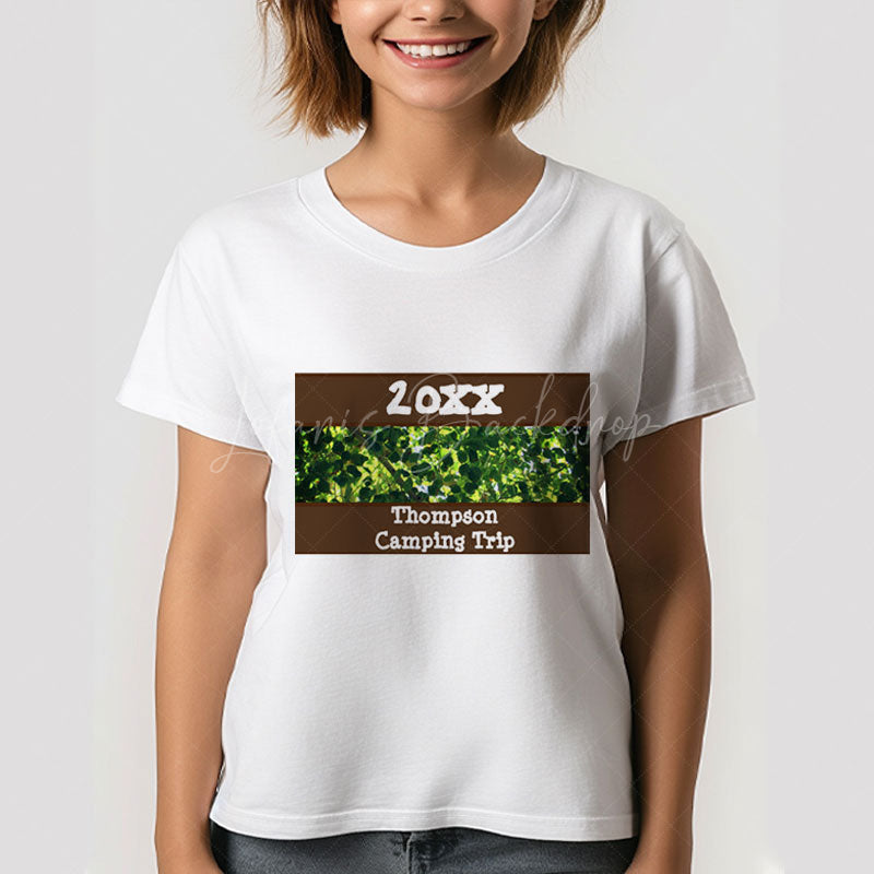 Lofaris Family Camping Trip Green Summer Reunion T-Shirt