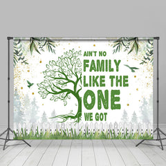 Lofaris Family Like The One Leaves Glitter Party Backdrop