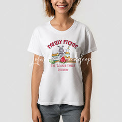 Lofaris Family Reunion Cartoon Picnic Ant Custom T-Shirt