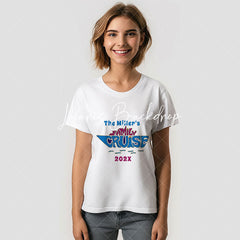 Lofaris Family Reunion Cruise Blue Custom Name T-Shirt