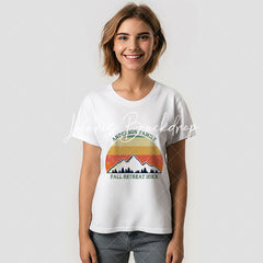 Lofaris Family Reunion Custom Name Retreat Sunset T-Shirt