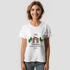 Lofaris Family Reunion Custom Name TShirt with Cabin