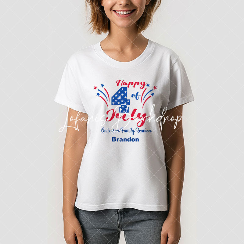 Lofaris Family Reunion Party 4th of July Custom T-Shirt