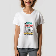 Lofaris Family Reunion Retro Beach Vacation Custom T-Shirt