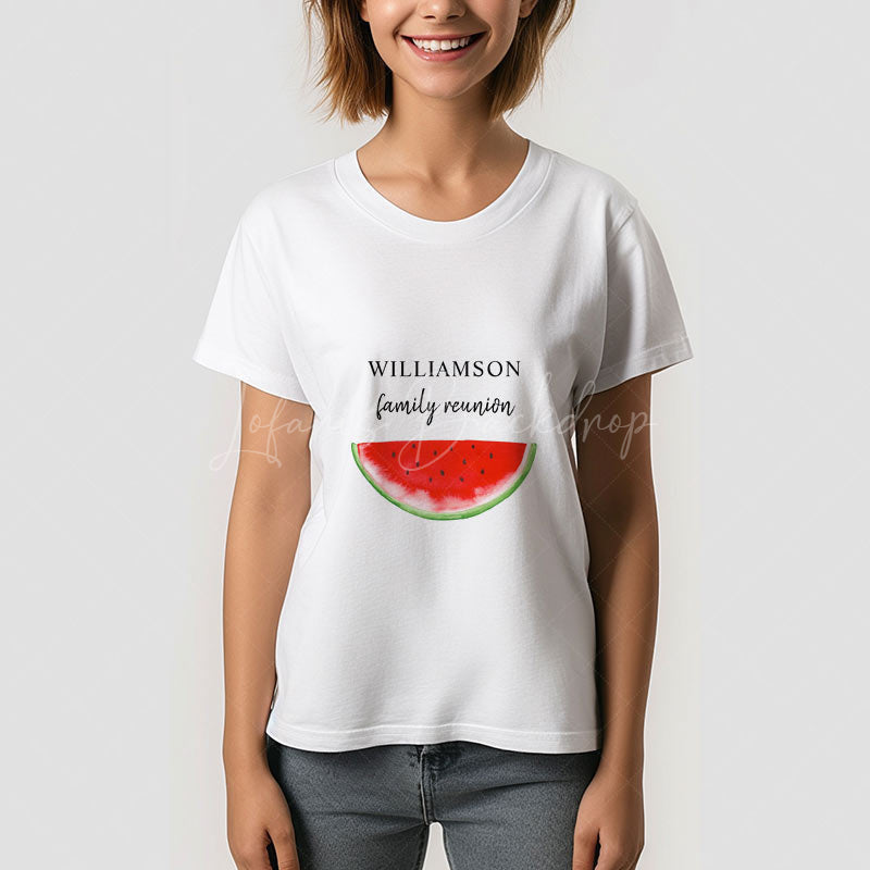 Lofaris Family Reunion Watermelon Summer Custom T-Shirt