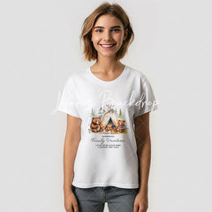 Lofaris Family Vacation Personalized Cute Camping Bears TShirt