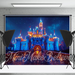 Lofaris Fantasy Castle Night Lights Photography Backdrop