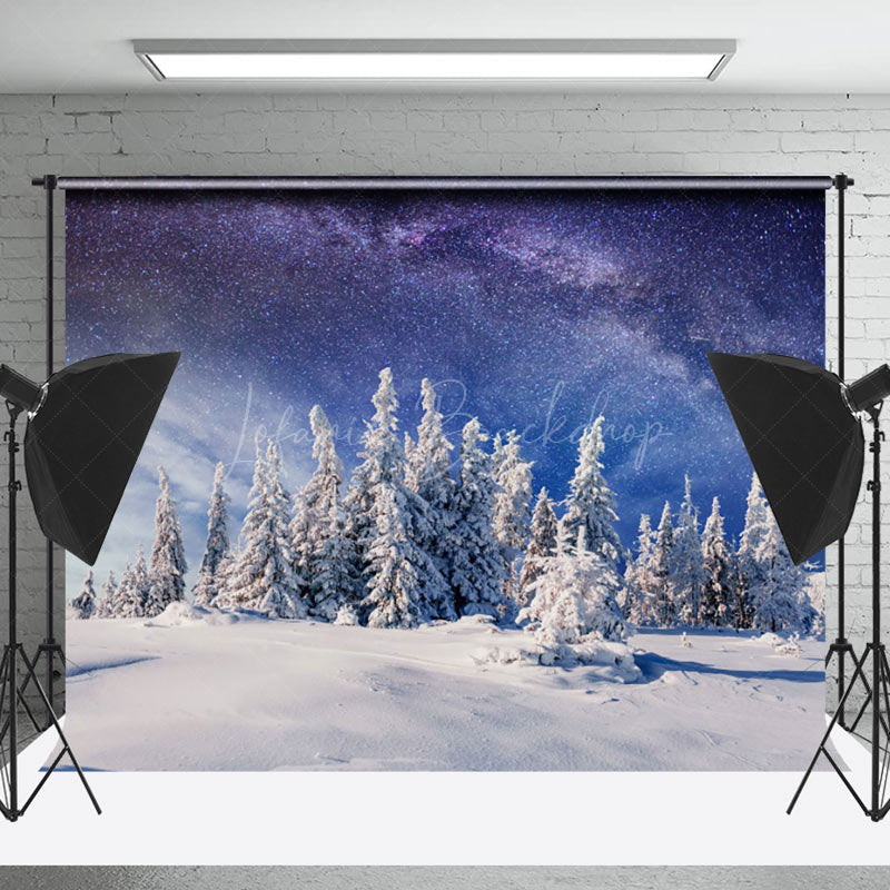 Lofaris Fantasy Galaxy Cedar Landscape Photography Backdrop