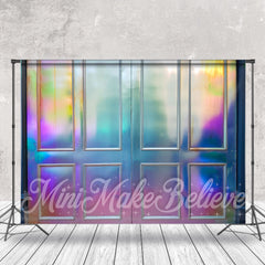 Lofaris Fantasy Metal Reflection Colorful Door Backdrop