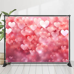 Lofaris Fantasy Pink Hearts Bokeh Valentines Day Backdrop