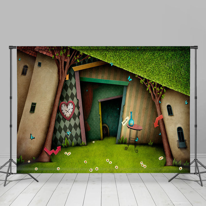 Lofaris Fantasy Wonderland Magic House Door Party Backdrop