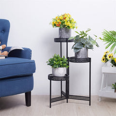 Lofaris Fashion Style Black Metal Plant Stand For Decoration