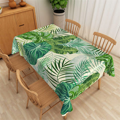 Lofaris Fashionable Tropical Monstera Patterns Tablecloth