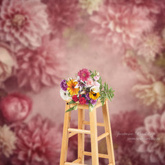 Lofaris Fine Art Floral Dusty Pink Abstract Photo Backdrop