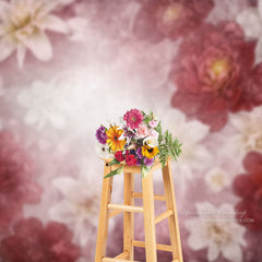 Lofaris Fine Art Soft Pink Floral Backdrop For Photo Booth