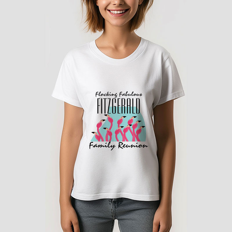 Lofaris Flocking Fabulous Flamingos Family Reunion T-Shirt