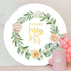 Lofaris Floral Boho Circle Bridal Shower Backdrop Cover