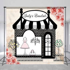 Lofaris Floral Boudoir Personalized Party Backdrop For Girls