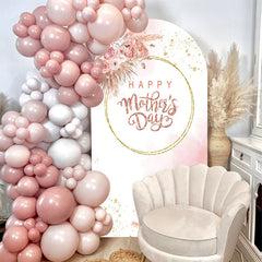 Lofaris Floral Glitter Happy Mothers Day Arch Backdrop for Event