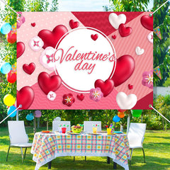 Lofaris Floral Heart Lovely Lines Valentines Day Backdrop