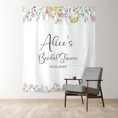 Lofaris Floral Lovely Butterfly Theme Bridal Shower Backdrop For Wedding