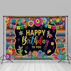 Lofaris Floral Mexican Fiesta Festival Theme Backdrop