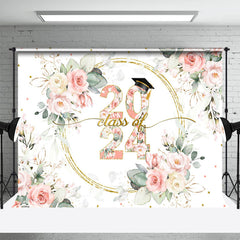 Lofaris Floral Sweet Class Of 2024 Graduation Backdrop