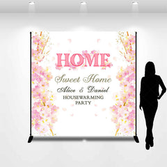 Lofaris Floral Sweet Home Custom Housewarming Party Bakdrop