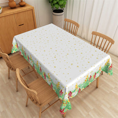 Lofaris Flower Bokeh Plant Edge Kitchen Rectangle Tablecloth