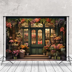 Lofaris Flower Shop Store Plants Window Spring Backdrop