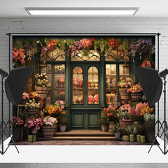 Lofaris Flower Shop Store Plants Window Spring Backdrop