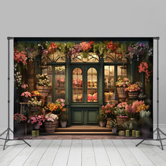 Lofaris Flower Shop Store Plants Window Spring Backdrop