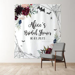 Lofaris Flower Spider Spy Halloween Bridal Shower Backdrop