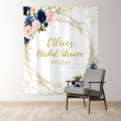 Lofaris Flowers And Leaves Adorable Bridal Shower Backdrop