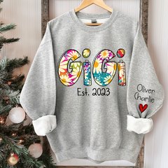 Lofaris Gigi Est Year And Grandkids Custom Name CTH01 Sweatshirt