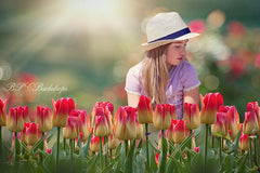 Lofaris Flowers Tulips Spring Summer Photography Backdrop