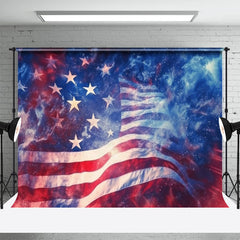 Lofaris Fluttering American Flag Independence Day Backdrop