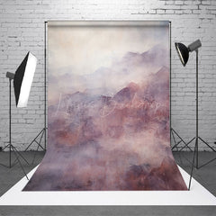 Lofaris Foggy Purple Ink Landscape Painting Photo Backdrop