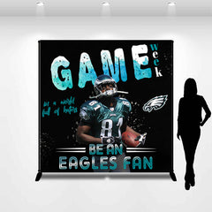 Lofaris Football Eagles Fan Game Week Personalized Backdrop