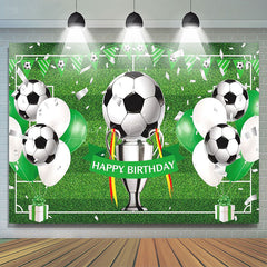 Lofaris Football Field Balloons Sports Birthday Backdrop