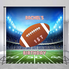 Lofaris Football Large Court Custom 1st Birthday Backdrop